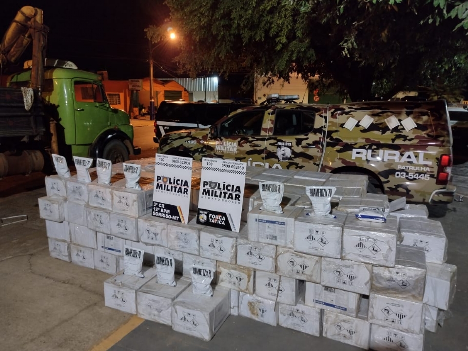 Patrulha Rural da PM prende casal com carga de R$ 1 milho em defensivos agrcolas contrabandeados