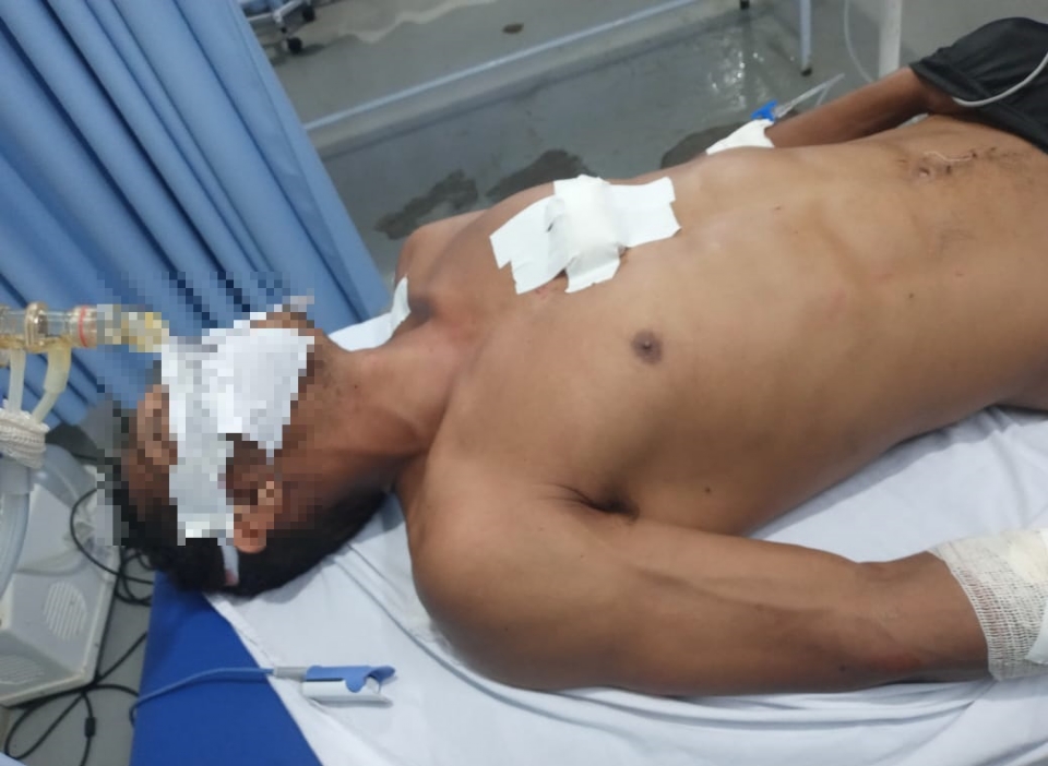 Homem leva facada no peito durante briga e  internado em estado grave