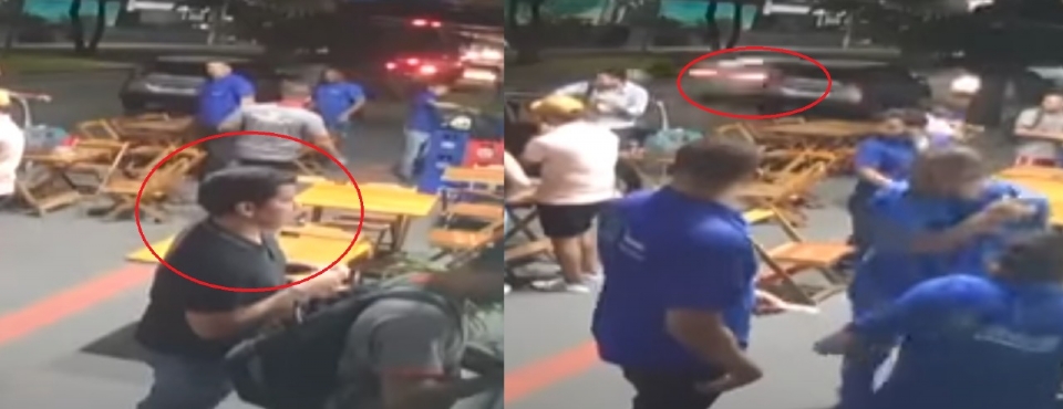 Vdeo mostra momento que estudante de medicina veterinria  atropelado na Beira Rio; motorista fugiu