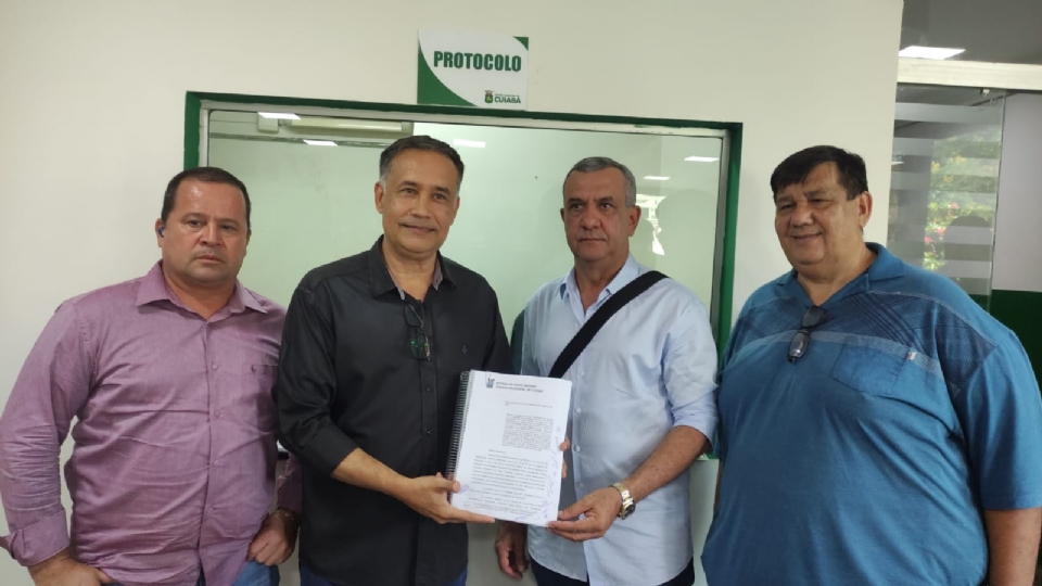 Vereadores Sargento Vidal (MDB), Luis Claudio (PP), Renivaldo Nascimento (PSDB) e Rogrio Varanda (MDB)