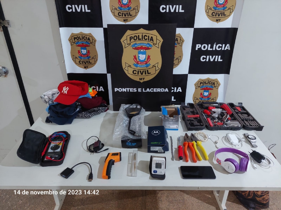 Polcia Civil recupera objetos e prende autor de furto em quatro apartamentos