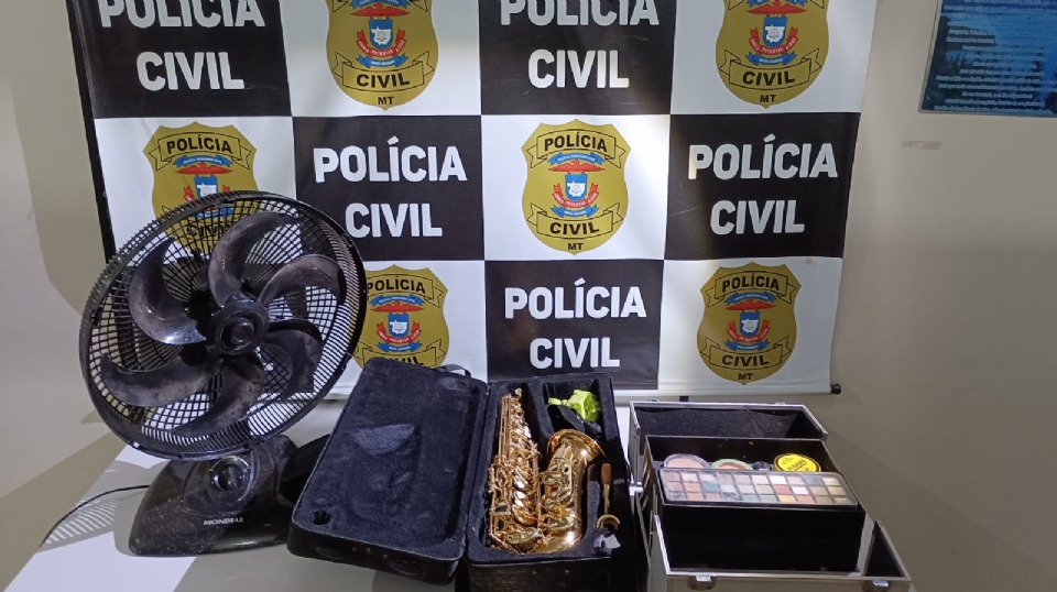 Polcia Civil recupera saxofone avaliado em R$ 8 mil furtado por usurio de drogas