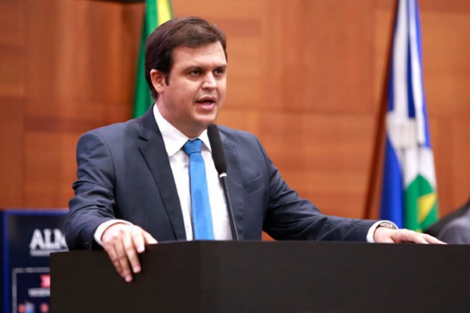 Deputado estadual e pr-candidato  prefeitura de Rondonpolis, Thiago Silva