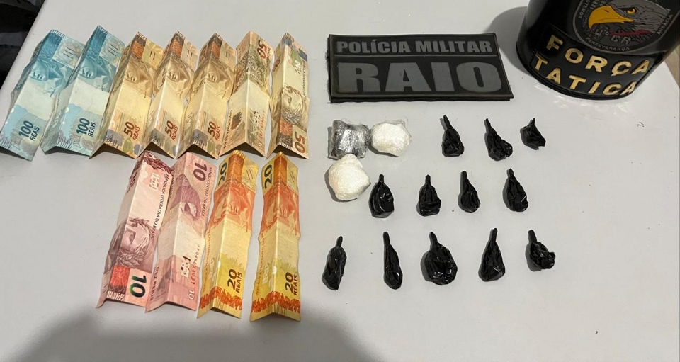 Polcia prende por trfico de drogas homem com menos de 50 gramas de cocana
