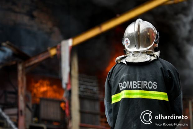 Lanchonete pega fogo em canteiro de obras de hidreltrica e prejuzo chega a R$ 186 mil