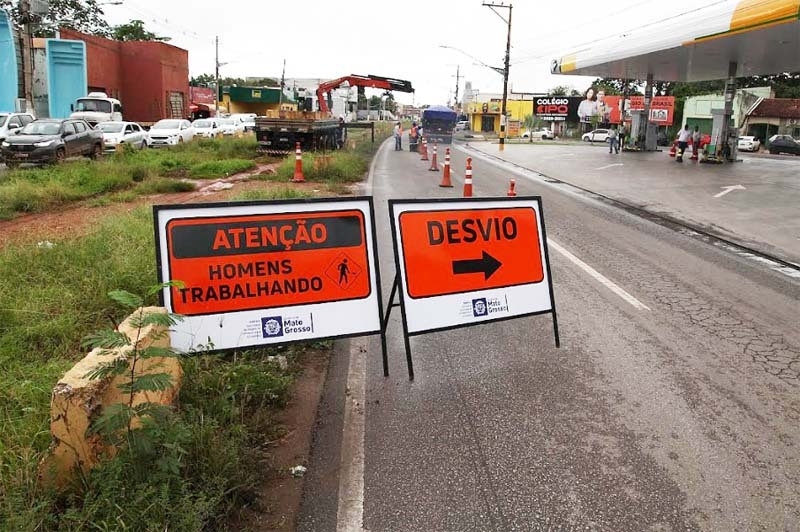 Em Vrzea Grande, as obras para implantao do BRT j esto em andamento