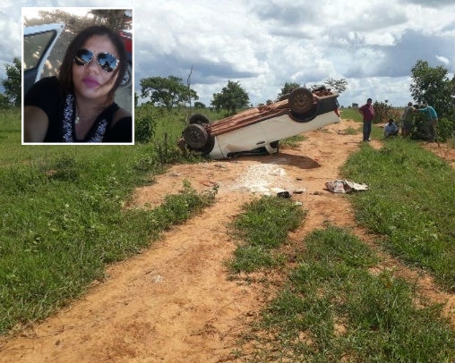 Servidora pblica morre aps caminhonete capotar na regio do Araguaia