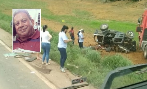 Ex-secretrio morre aps coliso entre Jeep e carreta na rodovia BR-163