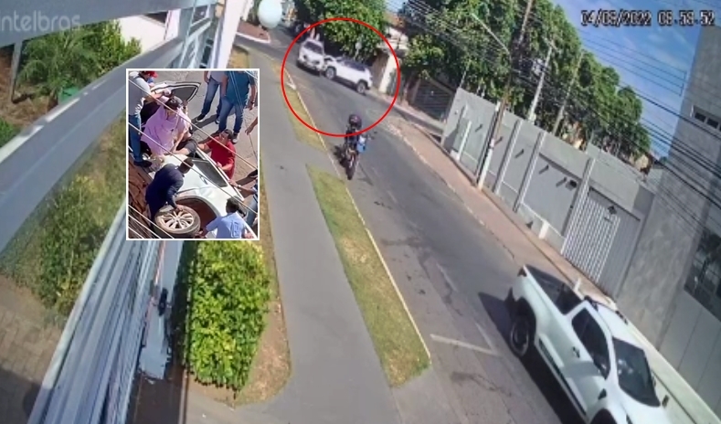 Vdeo mostra Fiat Toro invadindo preferencial no bairro Bosque da Sade