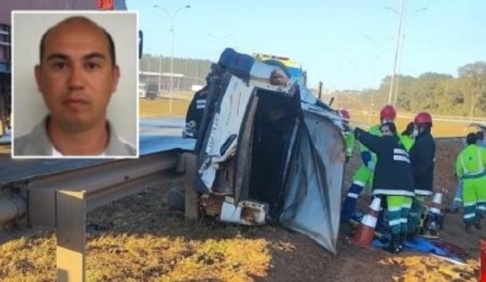 Homem de 43 anos morre em acidente entre Fiat Strada e caminho na BR-163