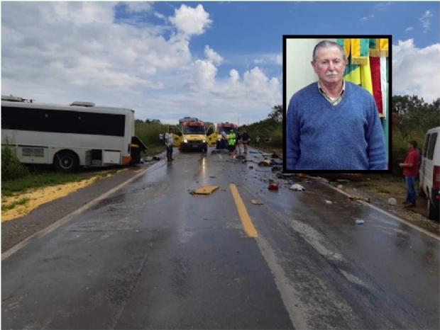 Ex-prefeito  identificado como um dos mortos em acidente entre carreta e nibus
