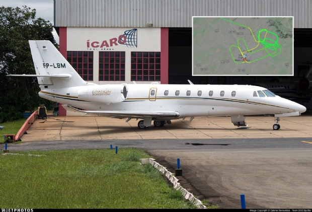 Aeronave da Amaggi faz pouso de emergncia no Aeroporto de Cuiab