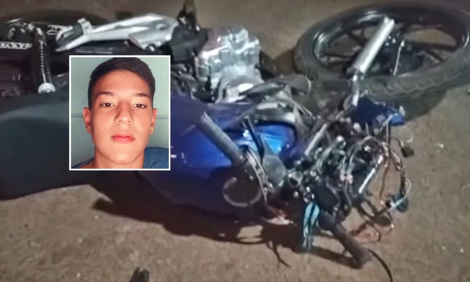 Motocicleta de Carlos chegou a ser arremessada na pista