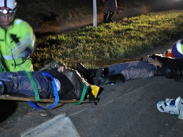 Policiais que fariam escolta da Arglia so atropelados em rodovia de Itu