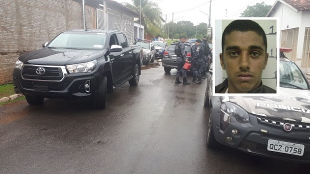 Criminoso  morto pela PM aps amarrar funcionrios de garagem para roubar carros