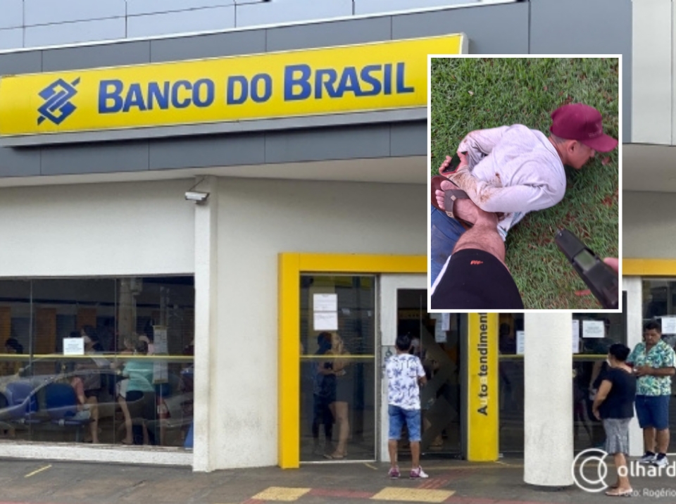 Homem  preso aps manter morador em crcere privado e tentar furtar agncia do Banco do Brasil