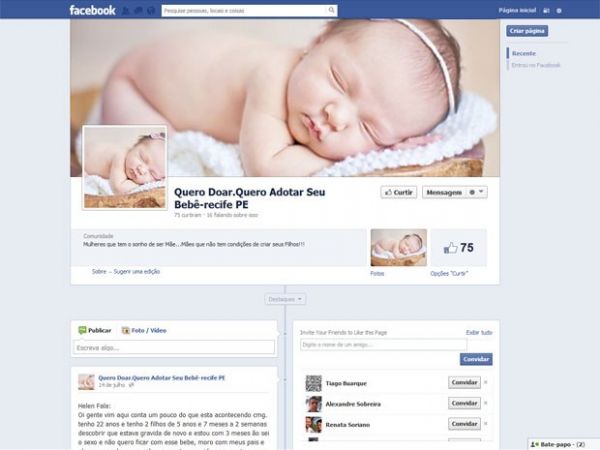 Polcia apura a venda de bebs por R$ 7 mil a 10 mil via rede social