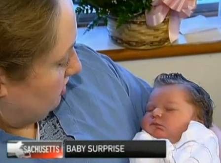 Katie deu  luz Ellen Olivia uma hora aps dar entrada no hospital