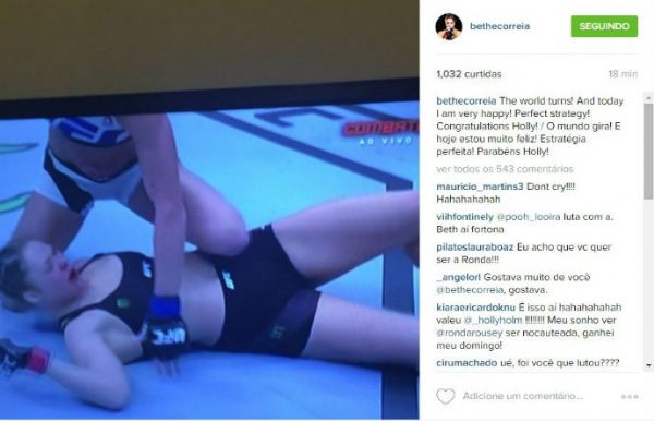 Bethe Correia e Cris Cyborg provocam aps derrota de Ronda: 
