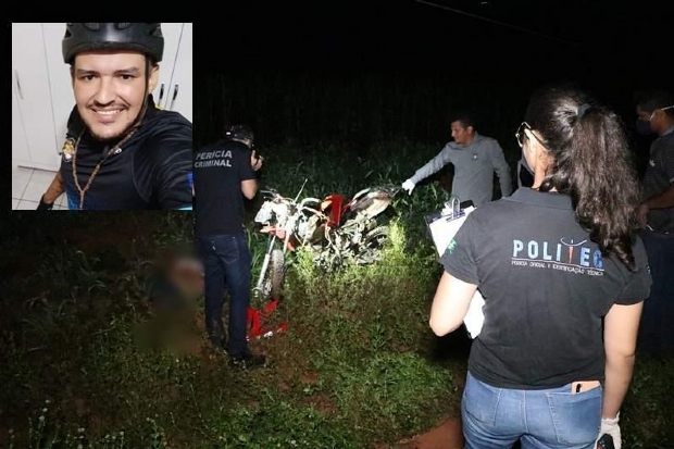 Motociclista morre aps bater de frente com caminhonete em rodovia;  fotos 