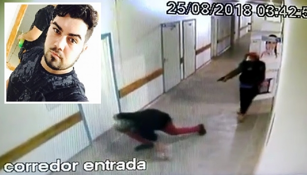 Cmera de segurana mostra tentativa de execuo de jovem dentro de hospital;   imagens fortes 
