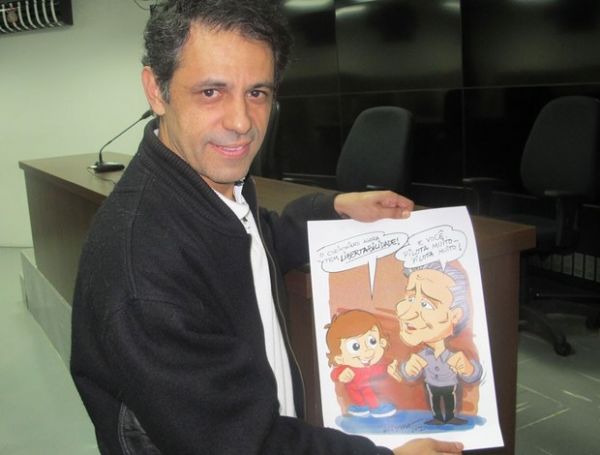 Ridaut Dias, cartunista do Senninha