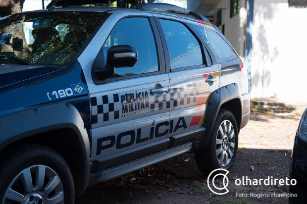 PM mata assaltante e apreende menor envolvido em roubo de frmacia em Cuiab