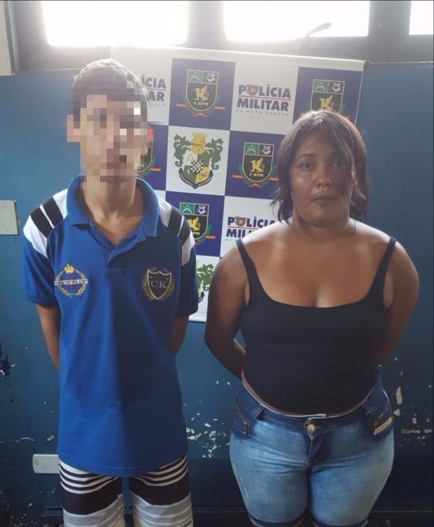 Casal  detido em motel por trfico e PM apreende maconha, cocana e dois periquitos