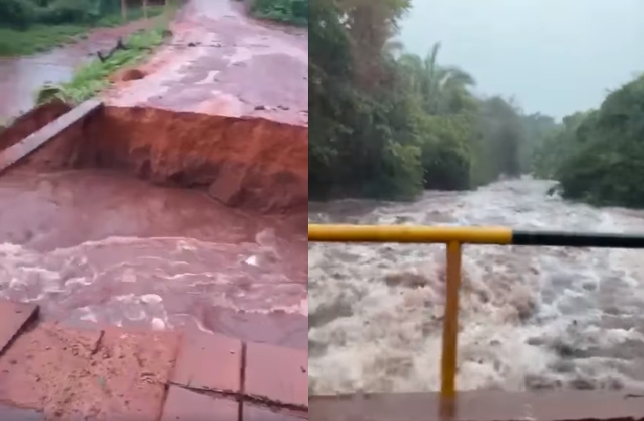 Prefeito decreta situao de emergncia aps chuva causar cabea d'gua, deixar comunidades isoladas e inundar vias da cidade