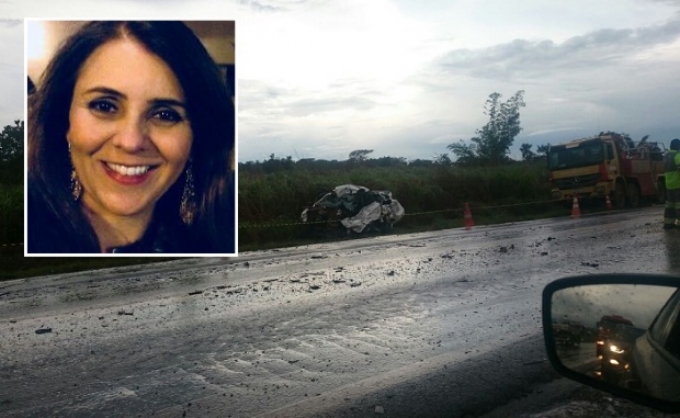 Esposa de mdico morre em coliso violenta de S10 com carreta em rodovia