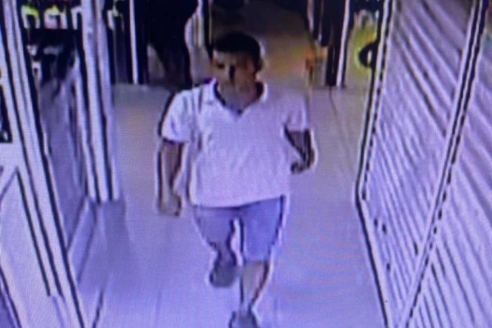 Polcia Civil refora busca por executor de homicdios no Shopping Popular com divulgao de imagem