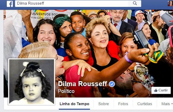 Perfil de Dilma no Facebook ganha foto da presidente quando era criana