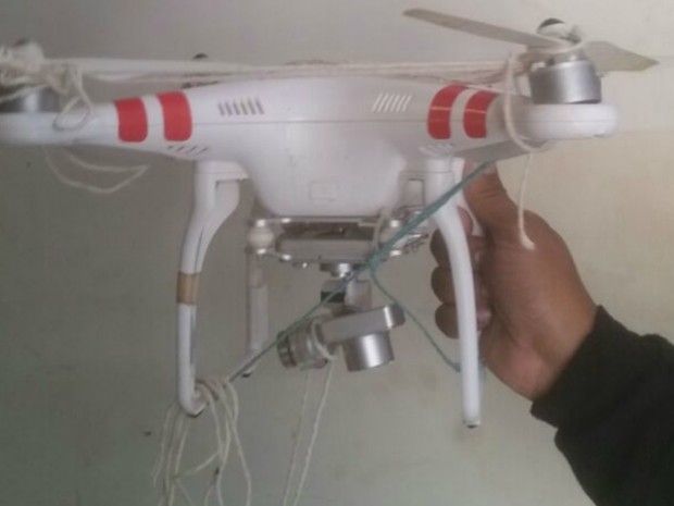 Drone  abatido por agentes aps sobrevoar presdio de Cuiab