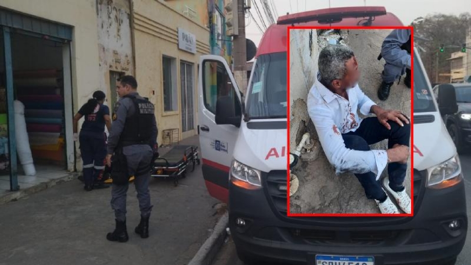 Dupla  presa aps espancar homem de 42 anos durante assalto no centro de Cuiab