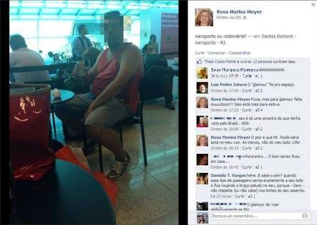 Professores universitrios ironizam foto de passageiro em aeroporto