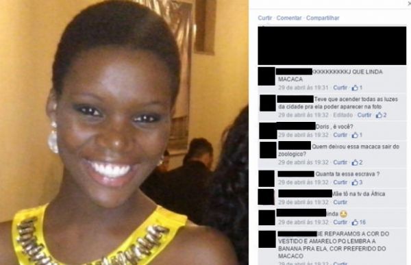Comentrios racistas publicados na foto de jornalista do Distrito Federal em uma rede social