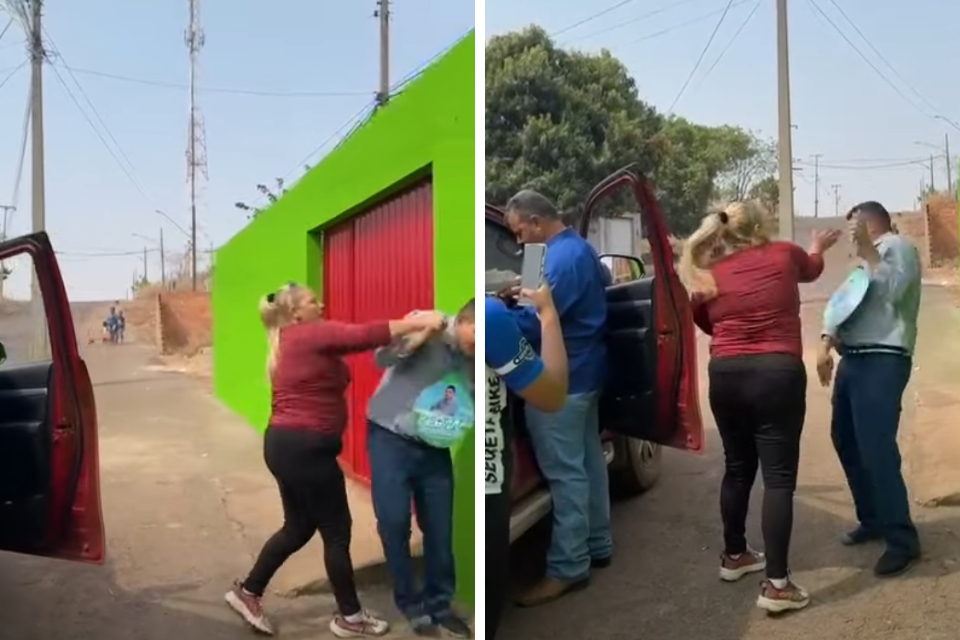 Vereador  acusado de calote e termina em vias de fato no meio da rua: 