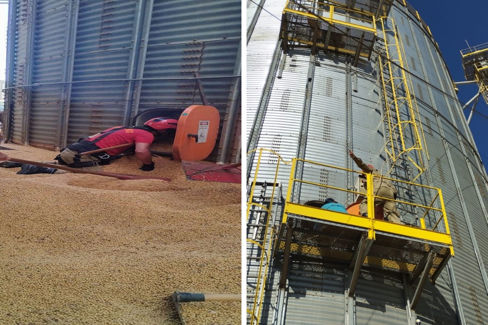 Trabalhador morre soterrado em silo de gros em fazenda no interior de MT