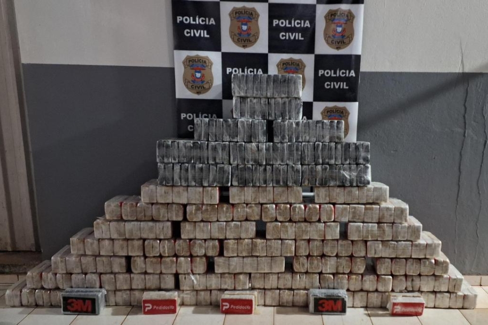 Polcia Civil retira de circulao 1,3 tonelada de drogas na regio de fronteira de MT com a Bolvia