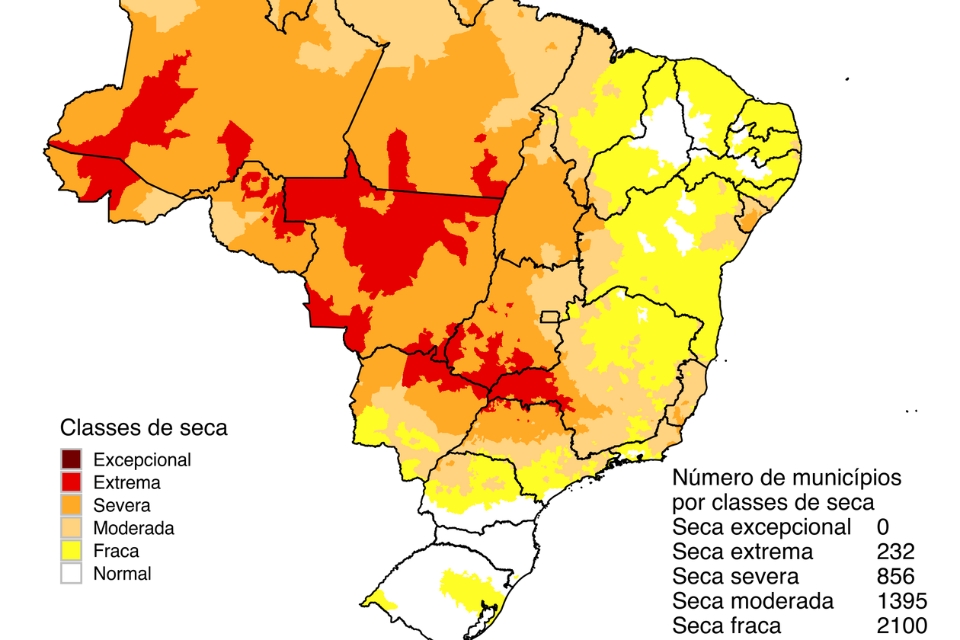 24 cidades de MT esto em situao crtica devido  seca extrema; confira