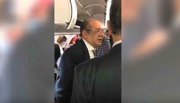 Gilmar Mendes pedir  PF que investigue quem o xingou em voo entre Braslia e Cuiab; vdeo 