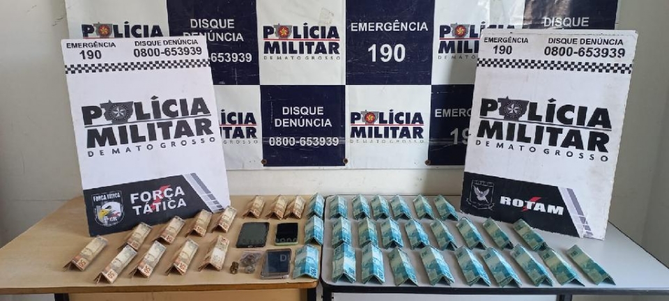 Rotam prende suspeitos com droga e R$ 30 mil no bairro Boa Esperana