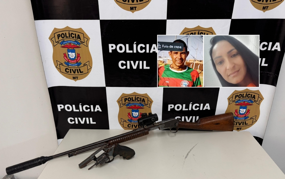 Armas usadas para matar casal por suposta traio so apreendidas; espingarda estava escondida em bananeira