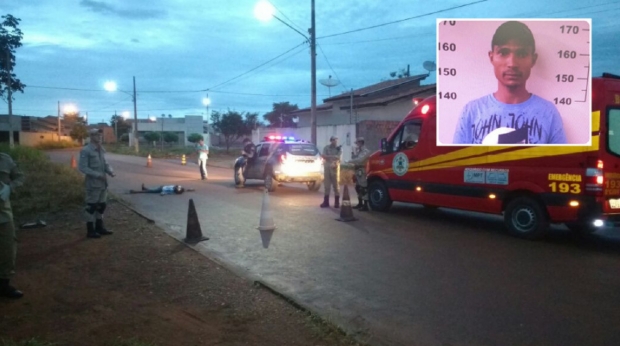 Homem  executado com oito tiros na madrugada; polcia procura suspeito