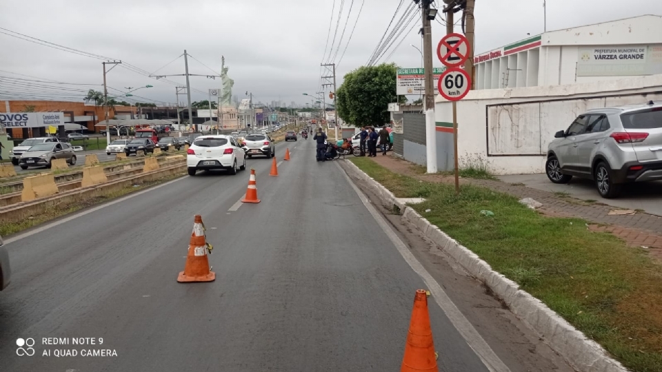 Dois atropelamentos de pedestres deixam trnsito congestionado em avenidas de VG