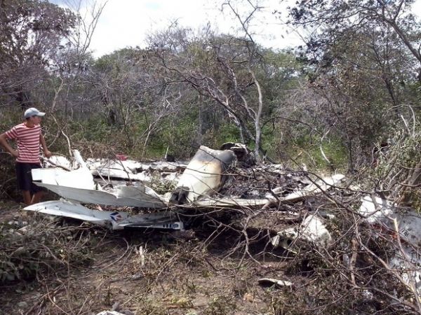 Avio de pequeno porte explodiu durante queda no Norte do Piau
