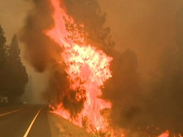 Incndio atinge quase 600 quilmetros quadrados na Califrnia