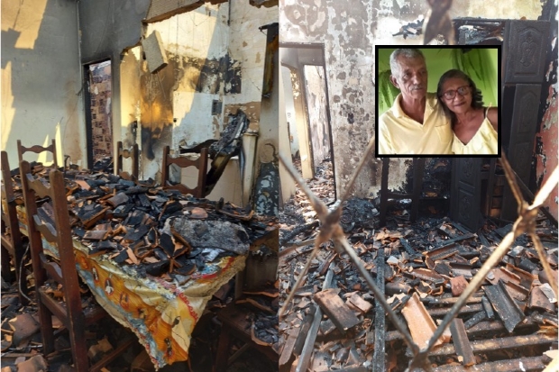 Cuiabana salva 5 bisnetos mas tem casa destruda pelo fogo e precisa de doaes