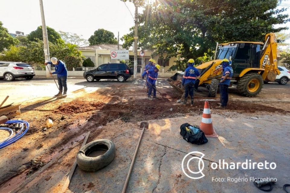 Obras do sistema de esgotamento sanitrio chegam ao bairro Quilombo