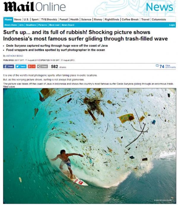 Ambientalista pede limpeza de 'ilhas de plstico' nos oceanos